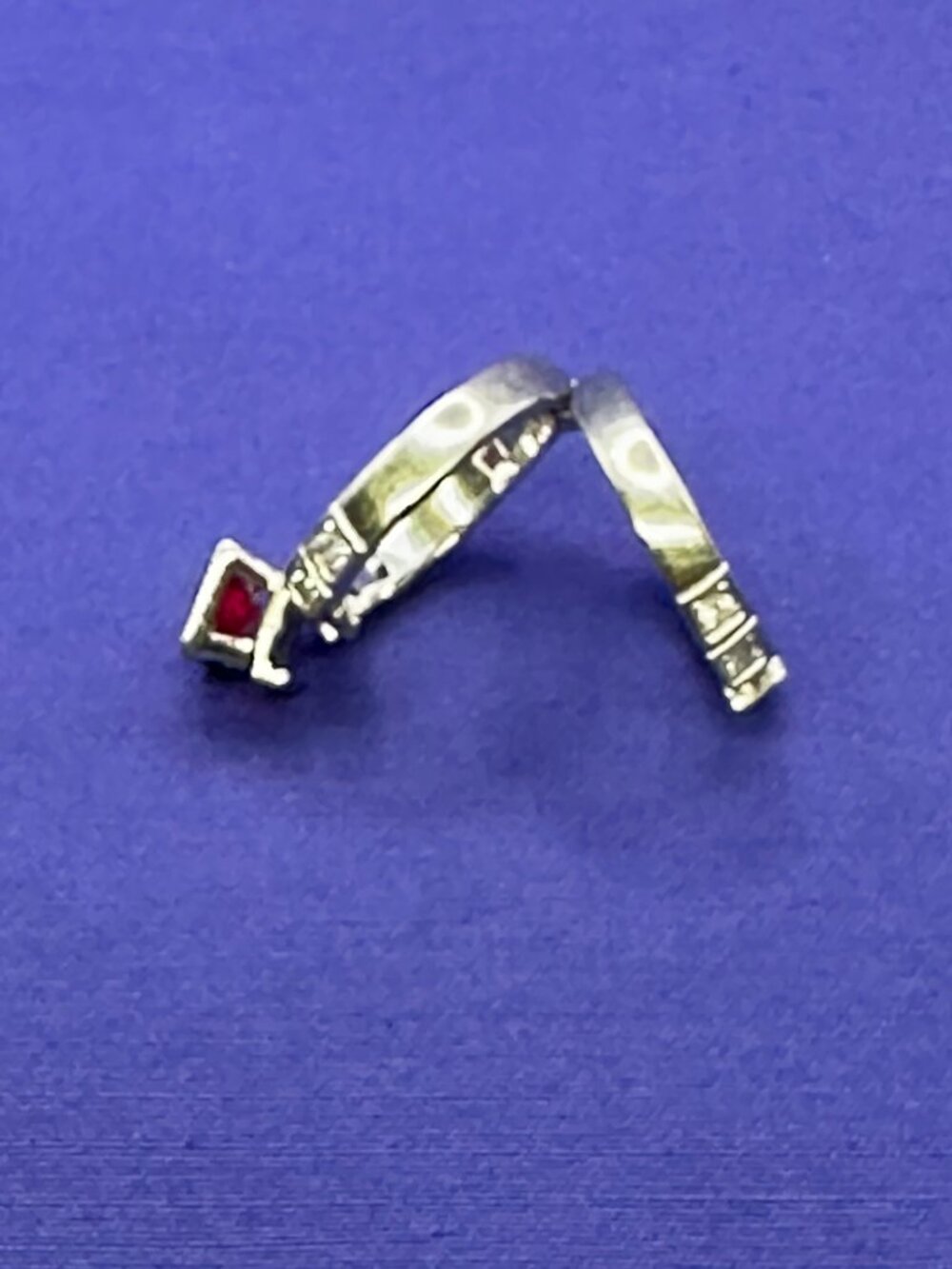 Lab Created Pink Sapphire Ring Size 6.5 - Picture 8 of 14